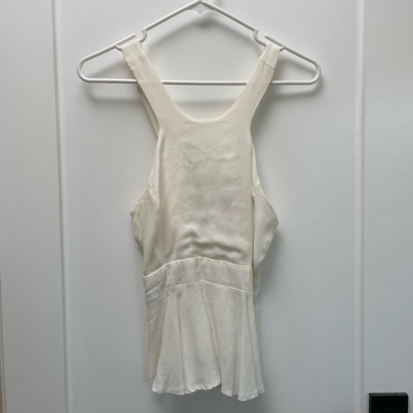 Nasty Gal Peplum Halter in White - Picture 2 of 4
